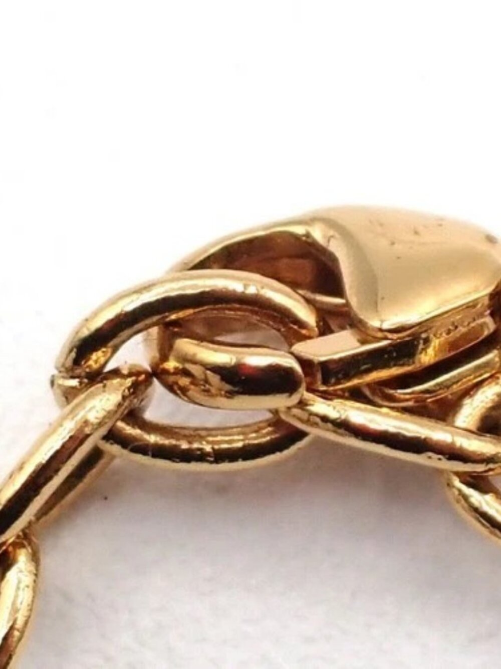 LOUIS VUITTON LV Logo Essential V Bracelet Gold-Plated Italy M61084 36RL847 - Picture 11 of 13